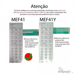 Membrana Teclado Microondas Electrolux Mef41